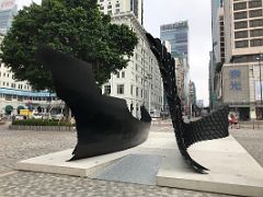 05B Time Slip - Stanley Siu 2017 is a public sculpture made of steel and cement in Salisbury Garden Tsim Sha Tsui Kowloon Hong Kong